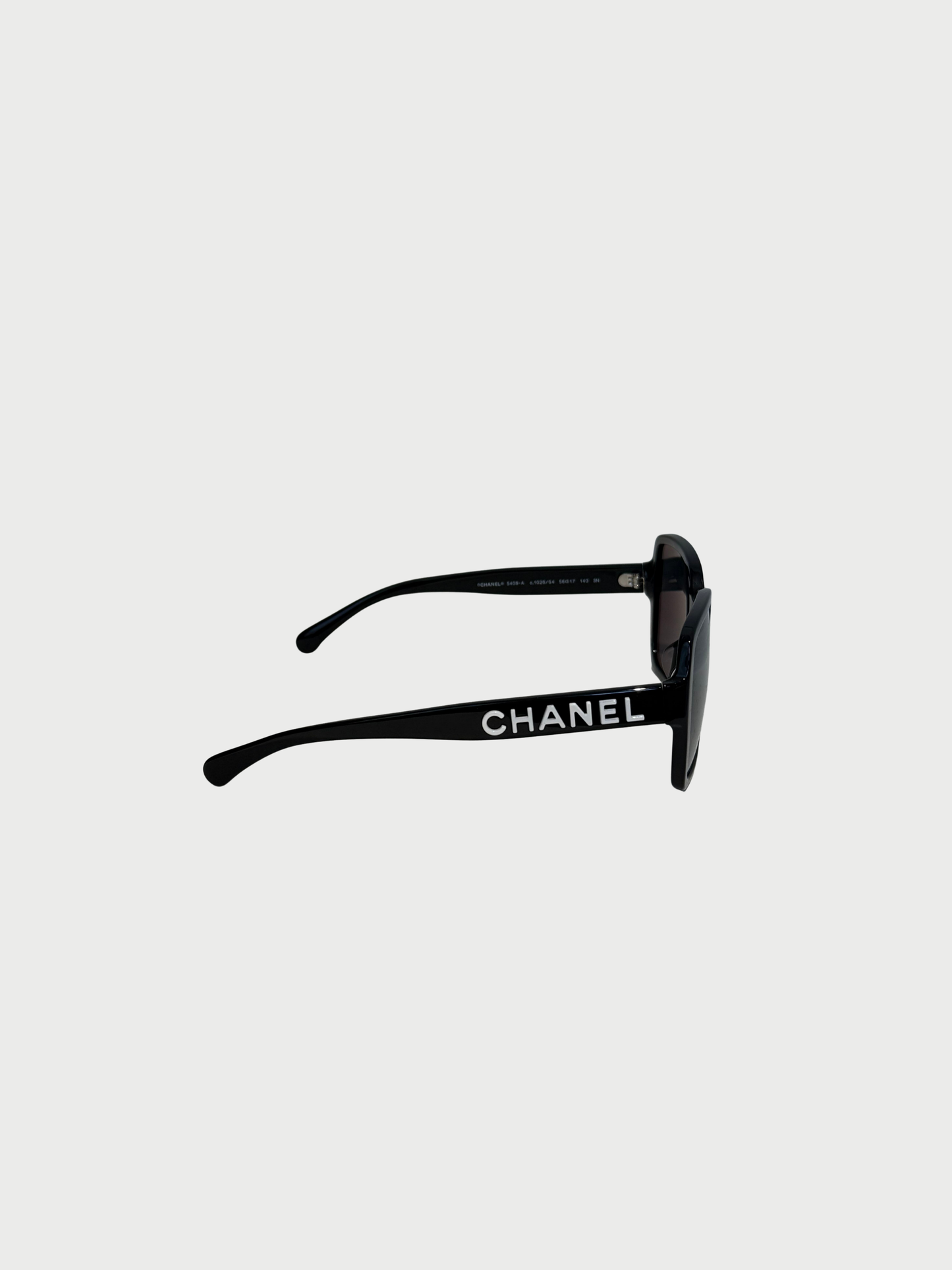 Chanel 2020s Black Acetate CH5408 Square Sunglasses