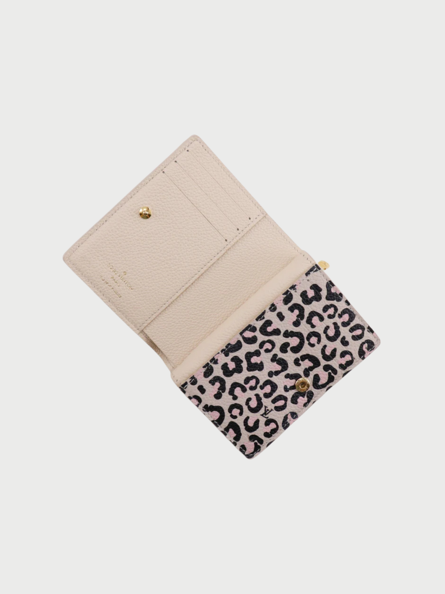 Louis Vuitton 2020s Off White Monogram Empreinte Portefeuille Cléa Wallet