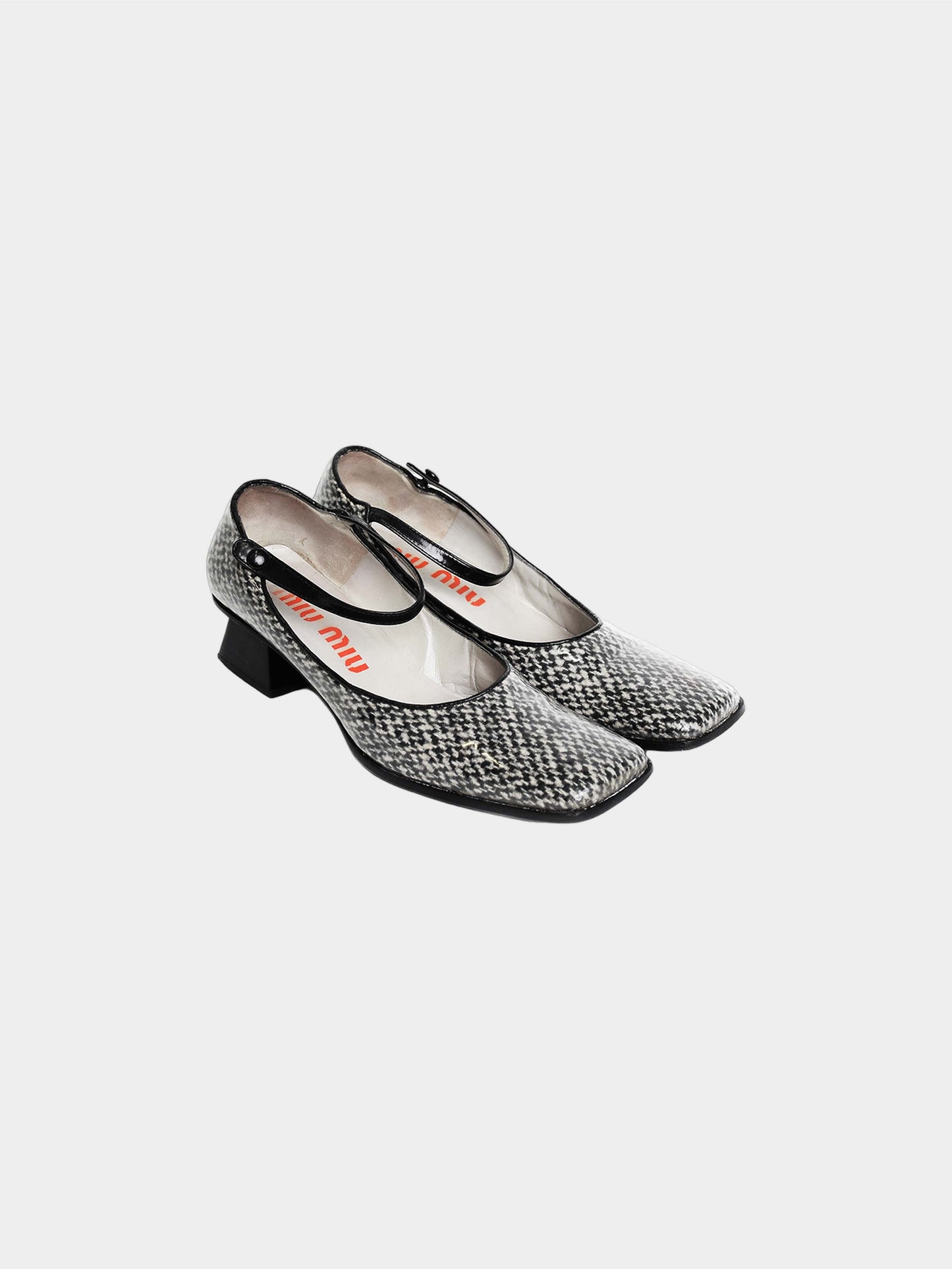 Miu Miu FW 1998 Wrapped Tweed Heels