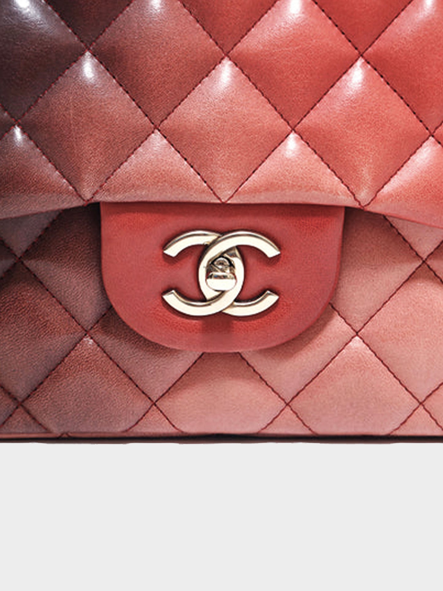 Chanel 2009-2010 Ombre Pink Classic Flap Bag