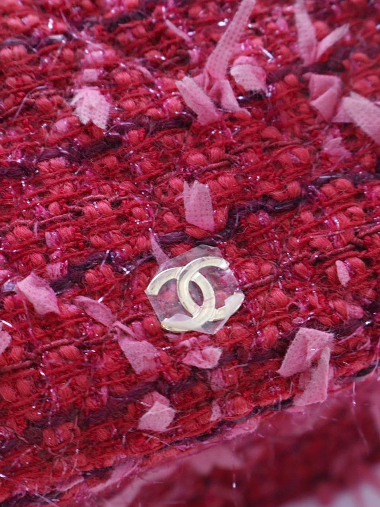 Chanel 2017-2018 Pink Tweed Vanity Case