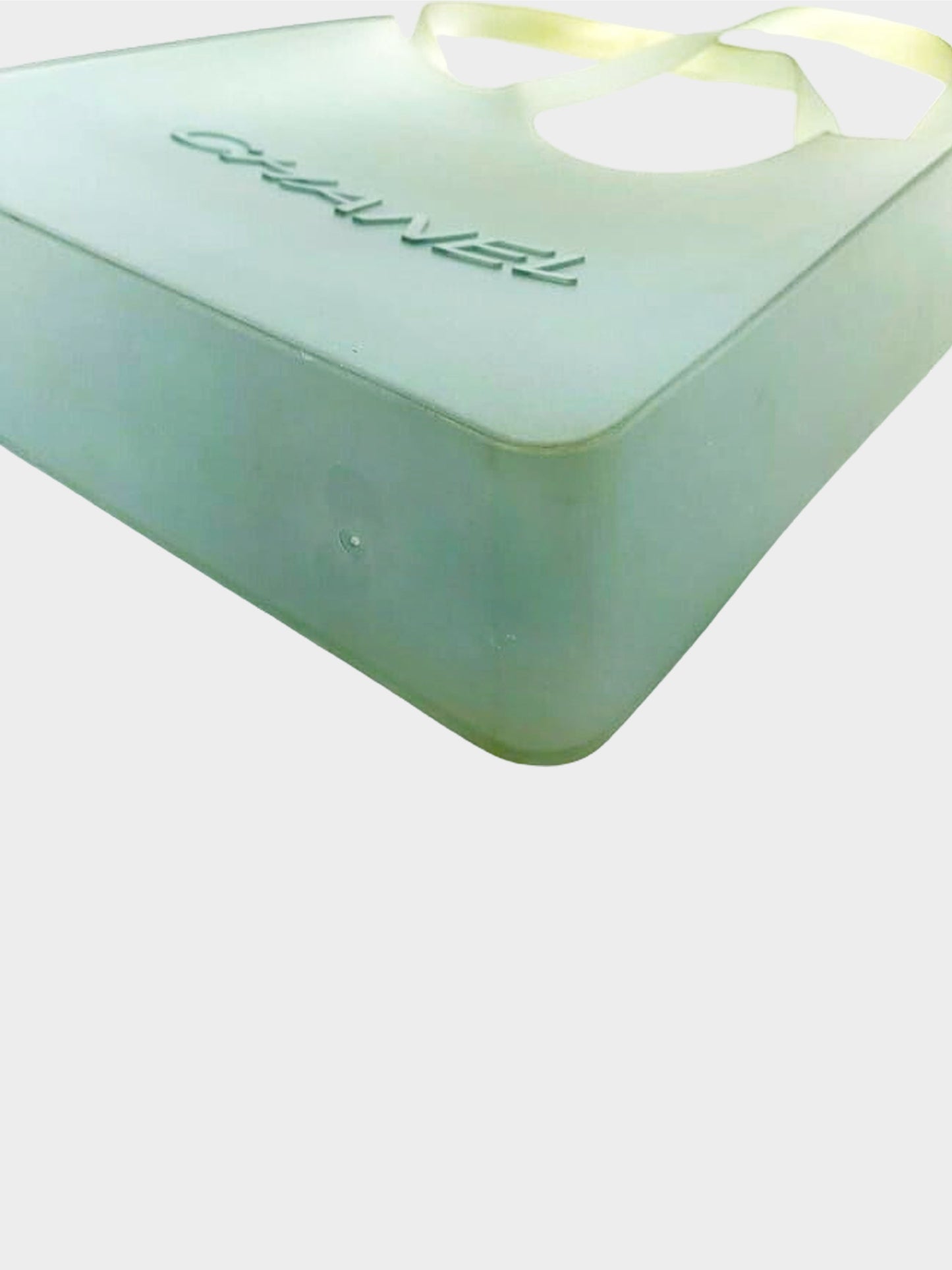 Chanel 2000s Green Jelly Rubber Tote