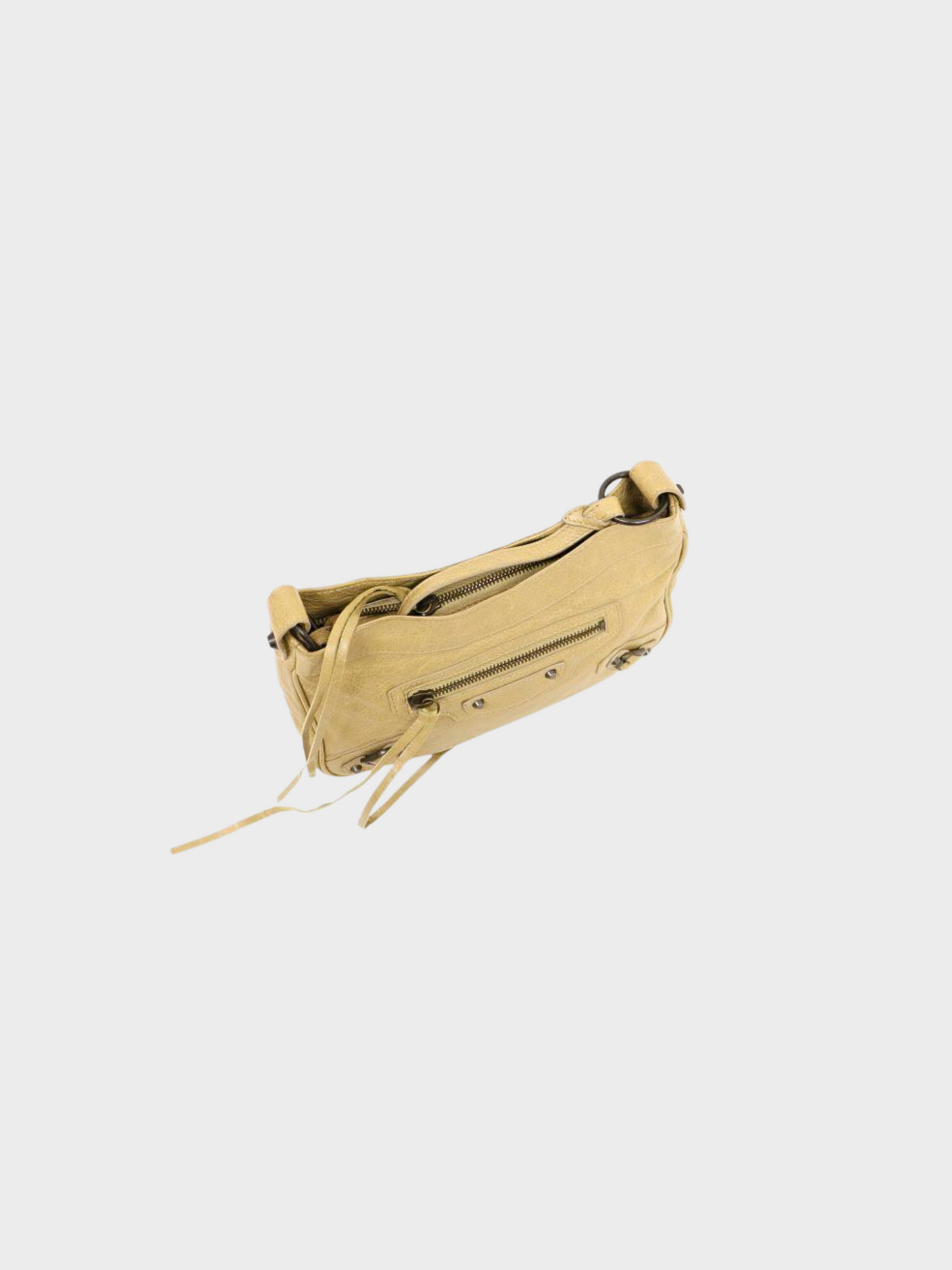 Balenciaga 2000s Beige Leather Shoulder Bag
