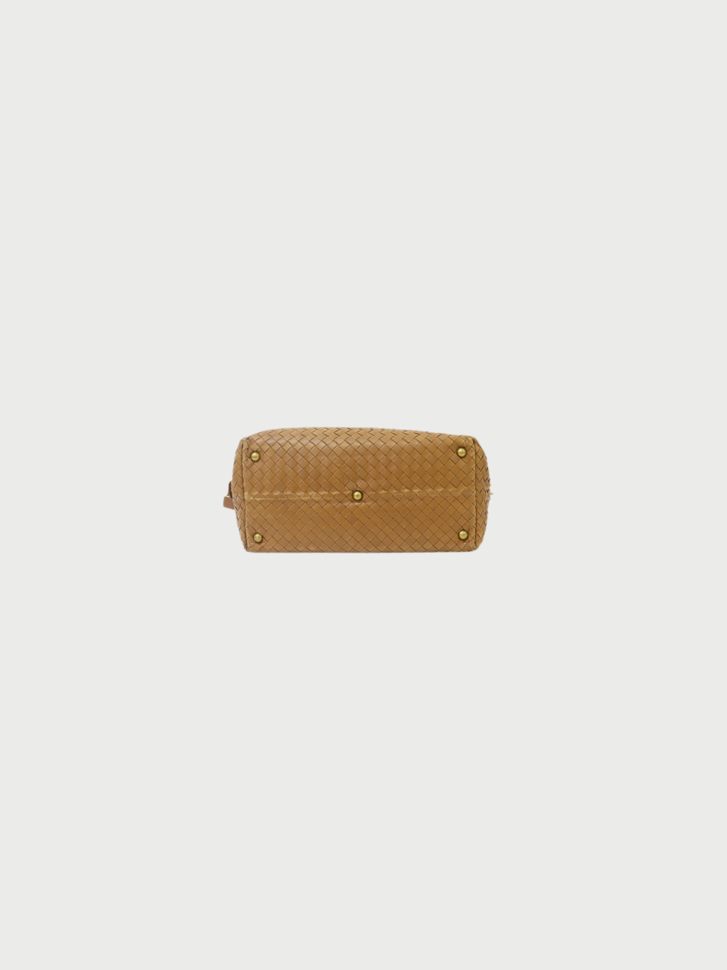 Bottega Veneta 2000s Beige Leather Intrecciato Handbag