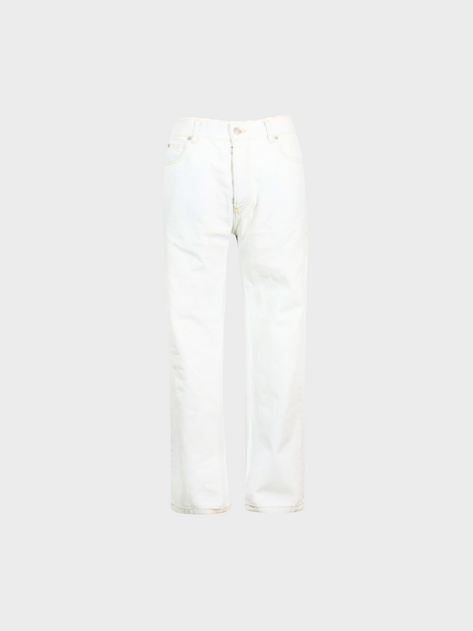 Maison Margiela 2018 Bleach Washed Denim Pants
