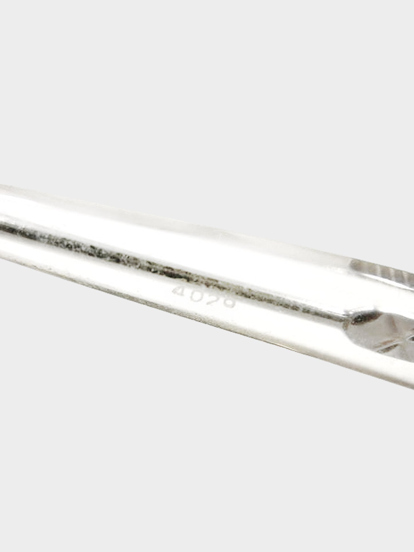 Chanel 2000s Silver Rimless Mono Lens Sunglasses