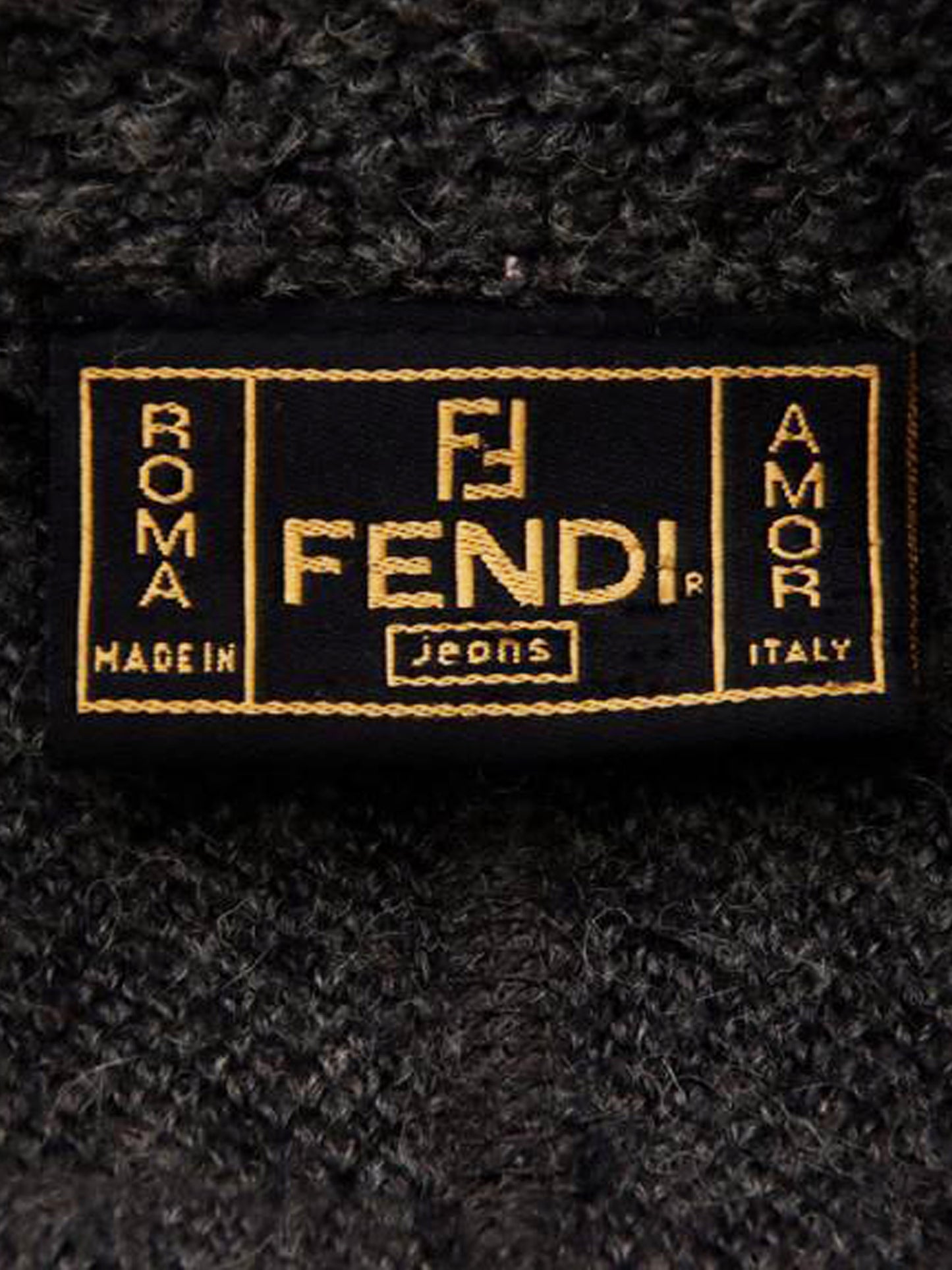 Fendi 1990s Grey Wool Long Coat