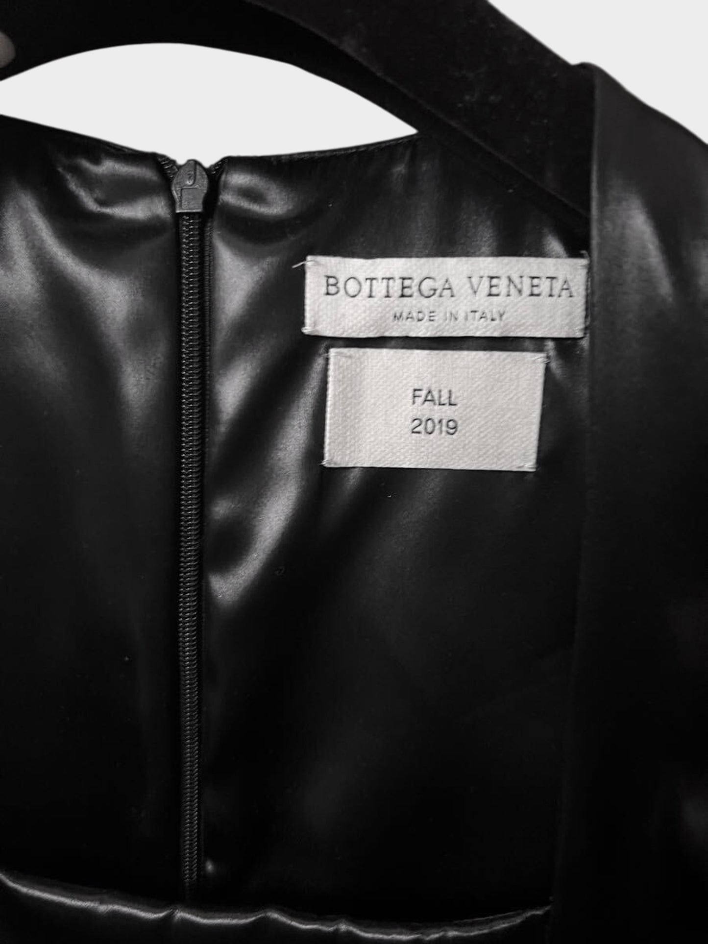 Bottega Veneta Fall 2019 Black Nylon Satin Dress