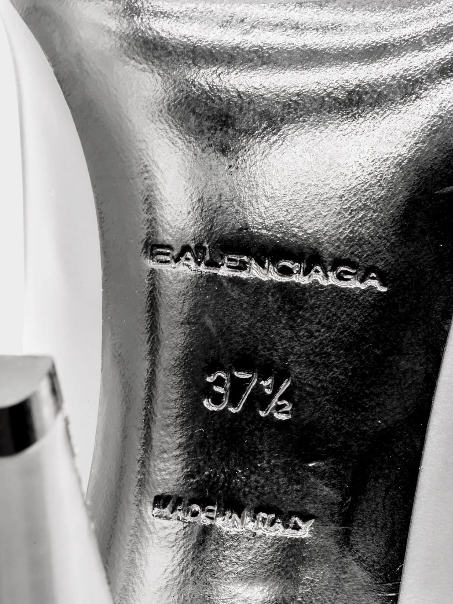 Balenciaga FW 2012 Grey Leather Lace-up Heels