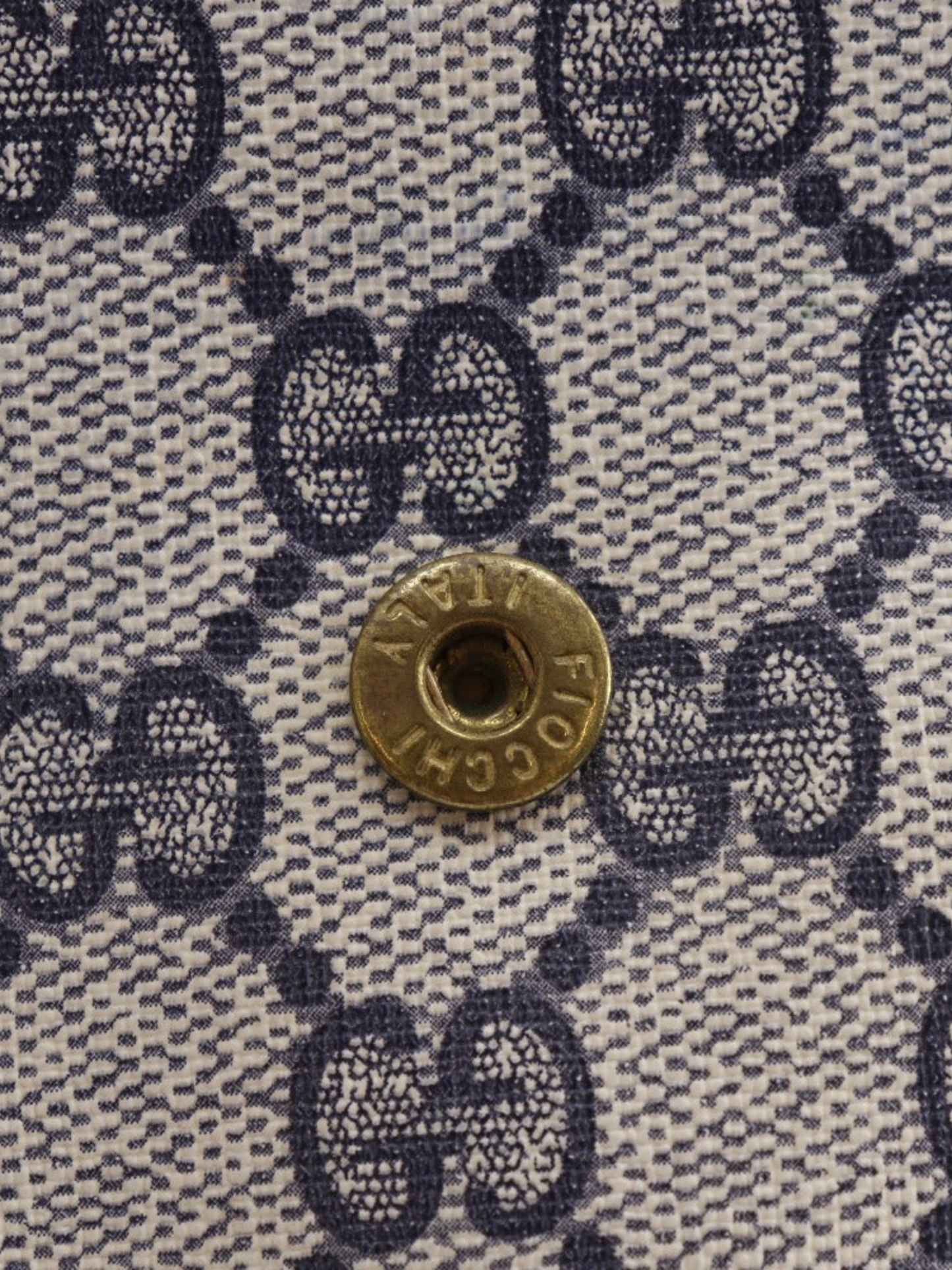 Gucci 1980s Navy GG Supreme Canvas Old Gucci Pouch