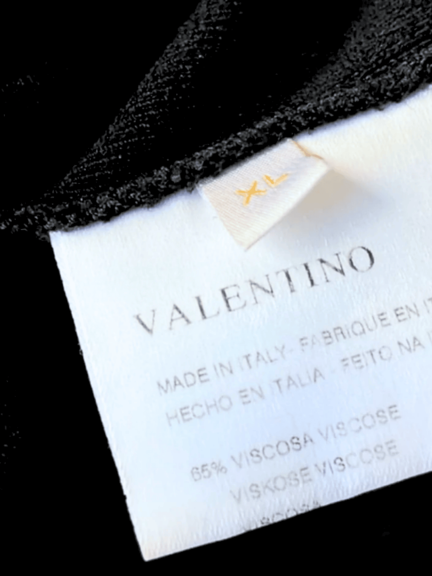 Valentino SS 2005 Black Pearl Belt Top