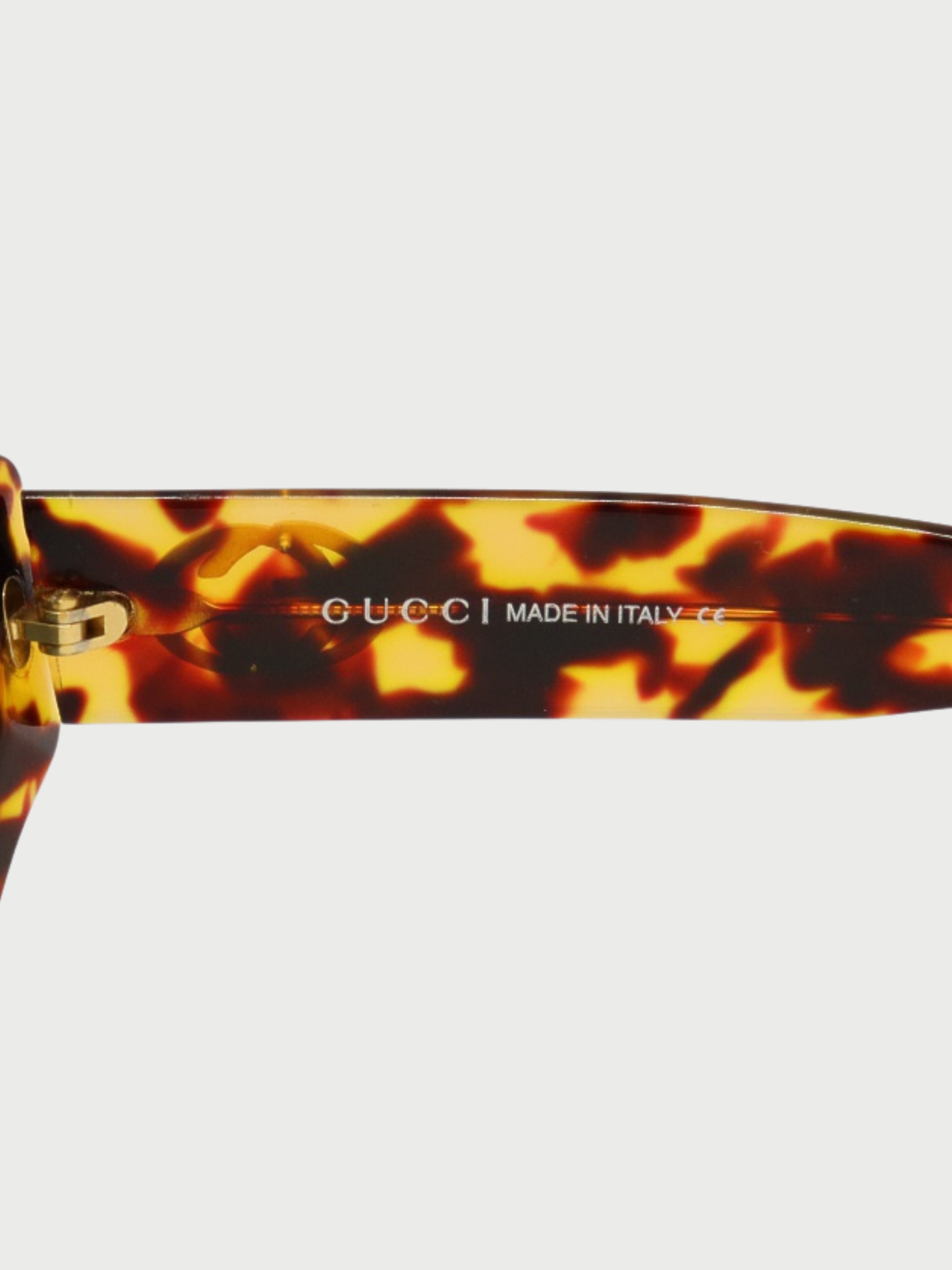 Gucci 2000s Brown Tortoiseshell Pattern Sunglasses