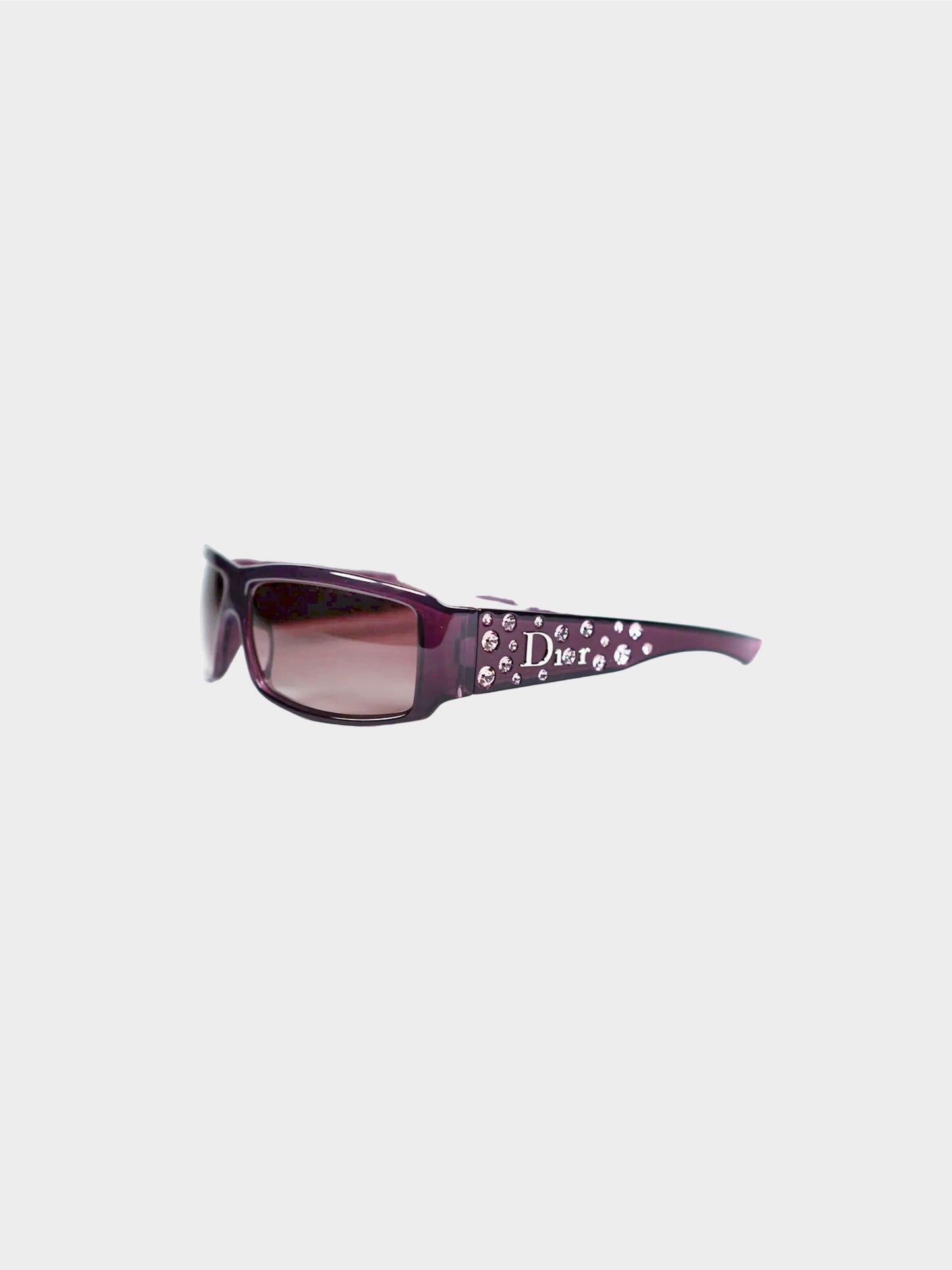 Christian Dior by John Galliano 2000 Purple Sparkling 2 Sunglasses