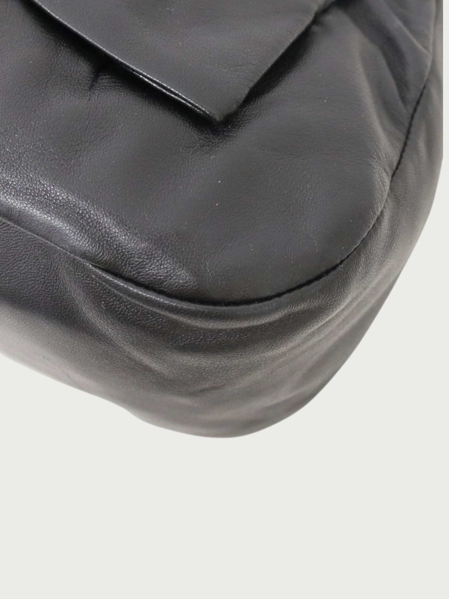 Prada 2000s Black Leather Logo Hardware One Shoulder Bag