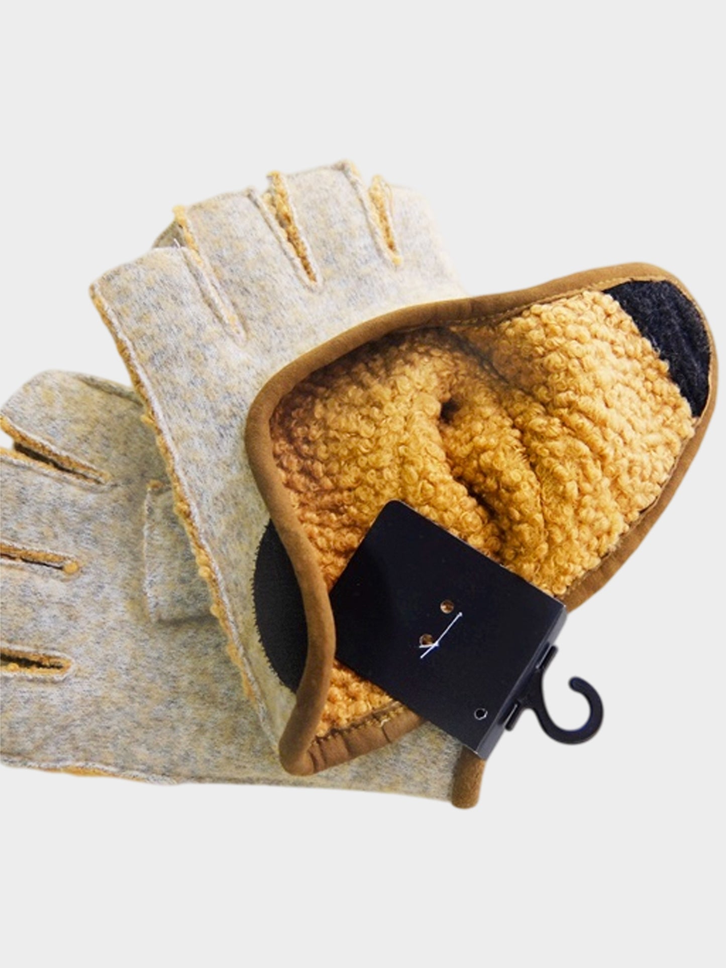Vivienne Westwood 2000s Beige Embroidered Fingerless Gloves