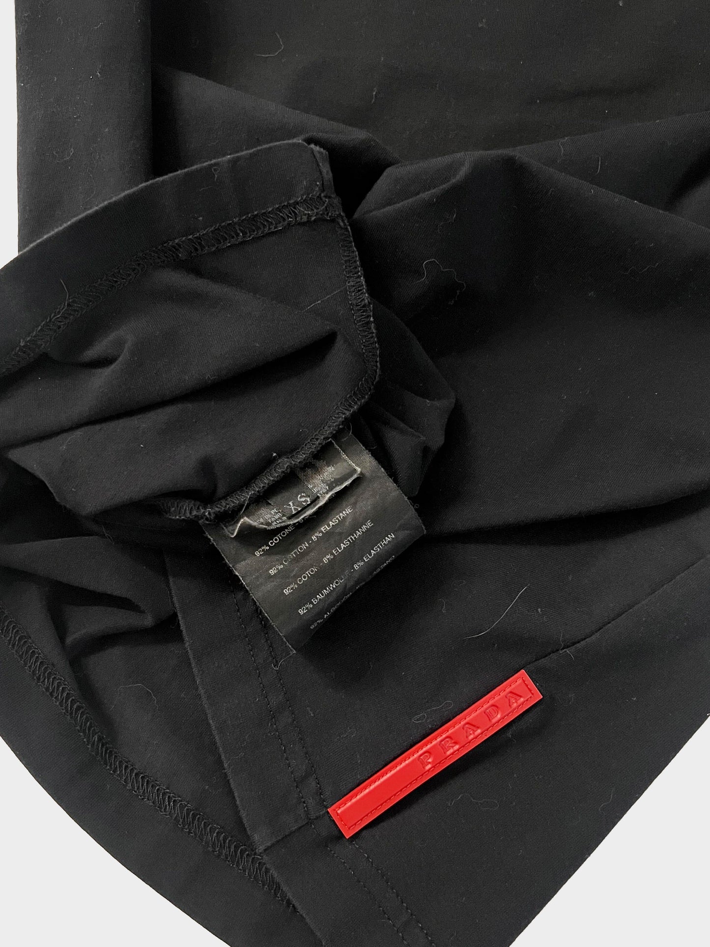 Prada Sport 2000s Black Quarter Zip Shirt