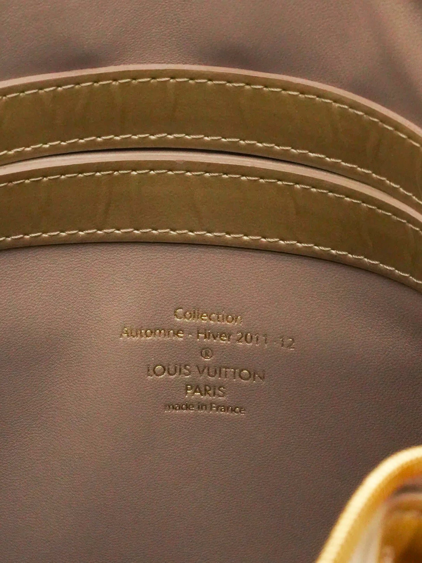 Louis Vuitton FW 2011 Green Patent Leather Lockit Fascination Monogram Handbag