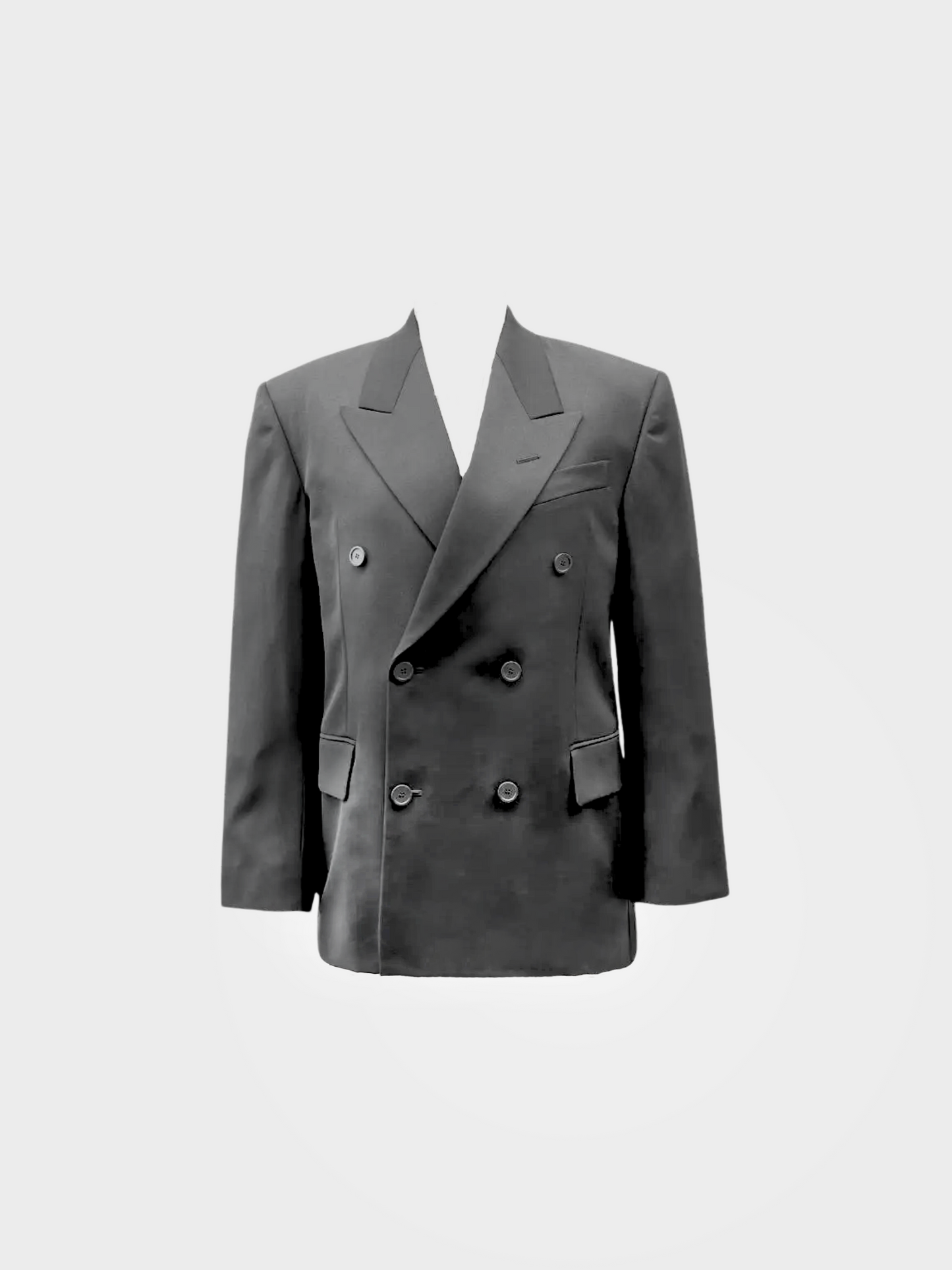 Balenciaga 2010s Black Unifit Wool Oversized Blazer
