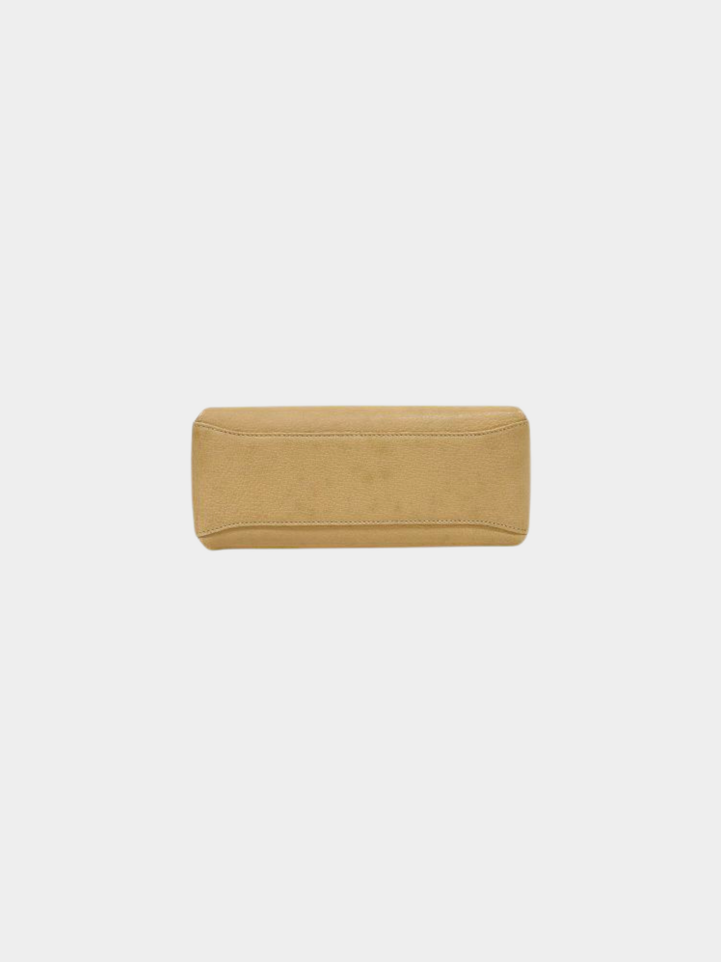 Gucci 1990s Beige Bamboo Turn Lock Leather Handbag