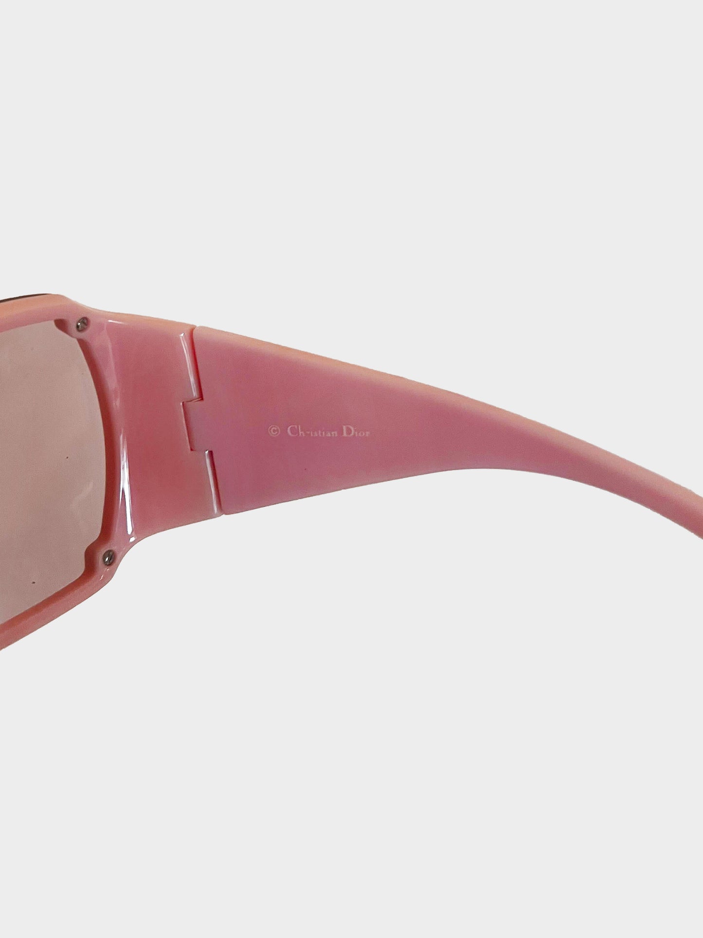 Christian Dior 2000s Light Pink Overshine Sunglasses