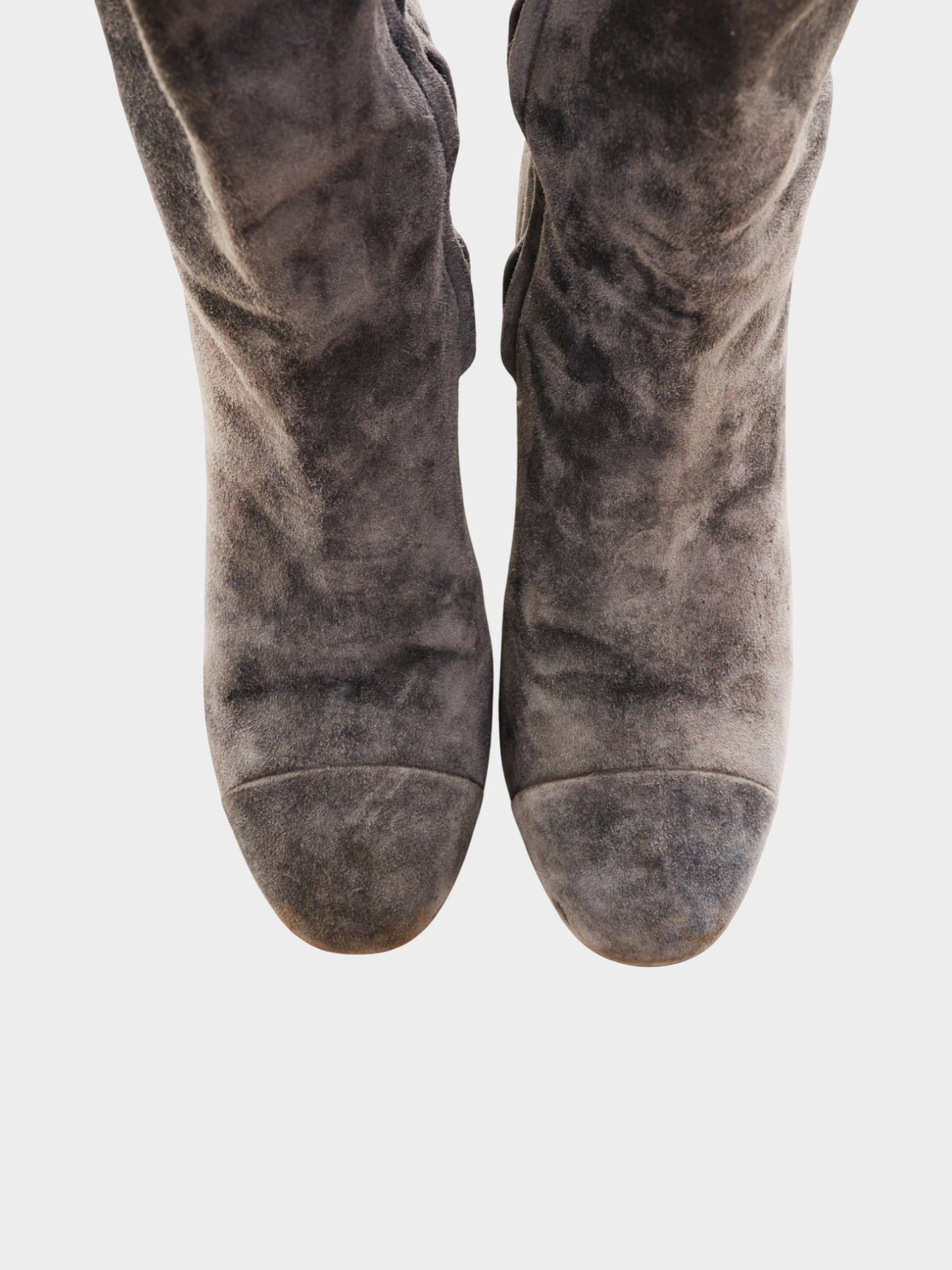 Chanel by Karl Lagerfeld 2000s Brown Suede High Boots
