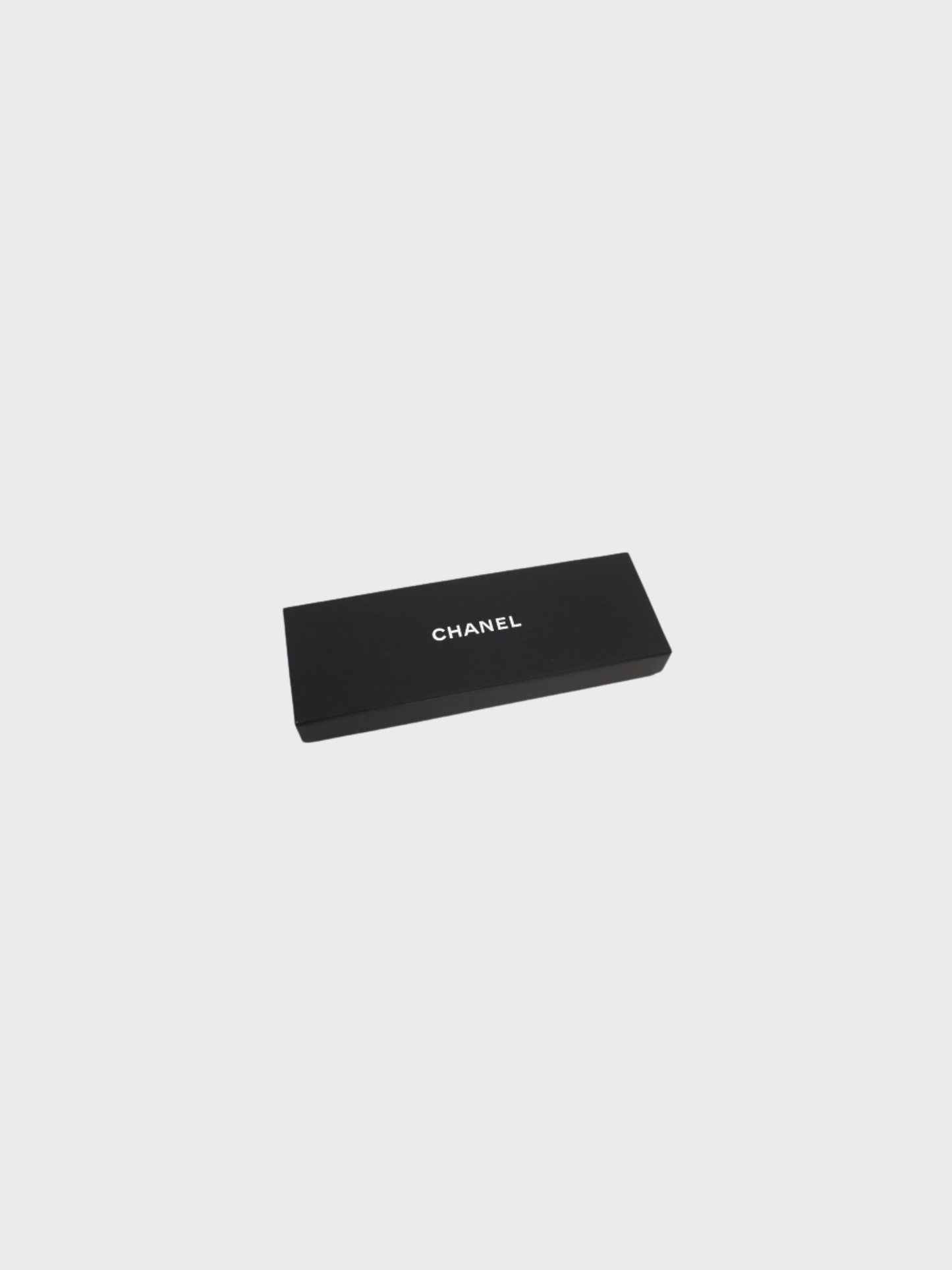 Chanel 2000s Black White Silk Ribbon Barrette
