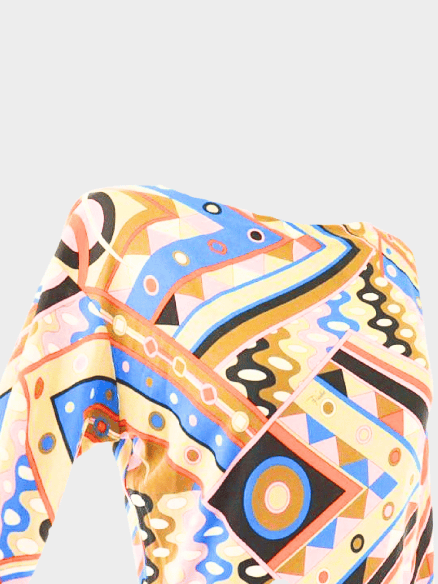 Emilio Pucci 2020 Multicolour Graphic Print Midi Dress