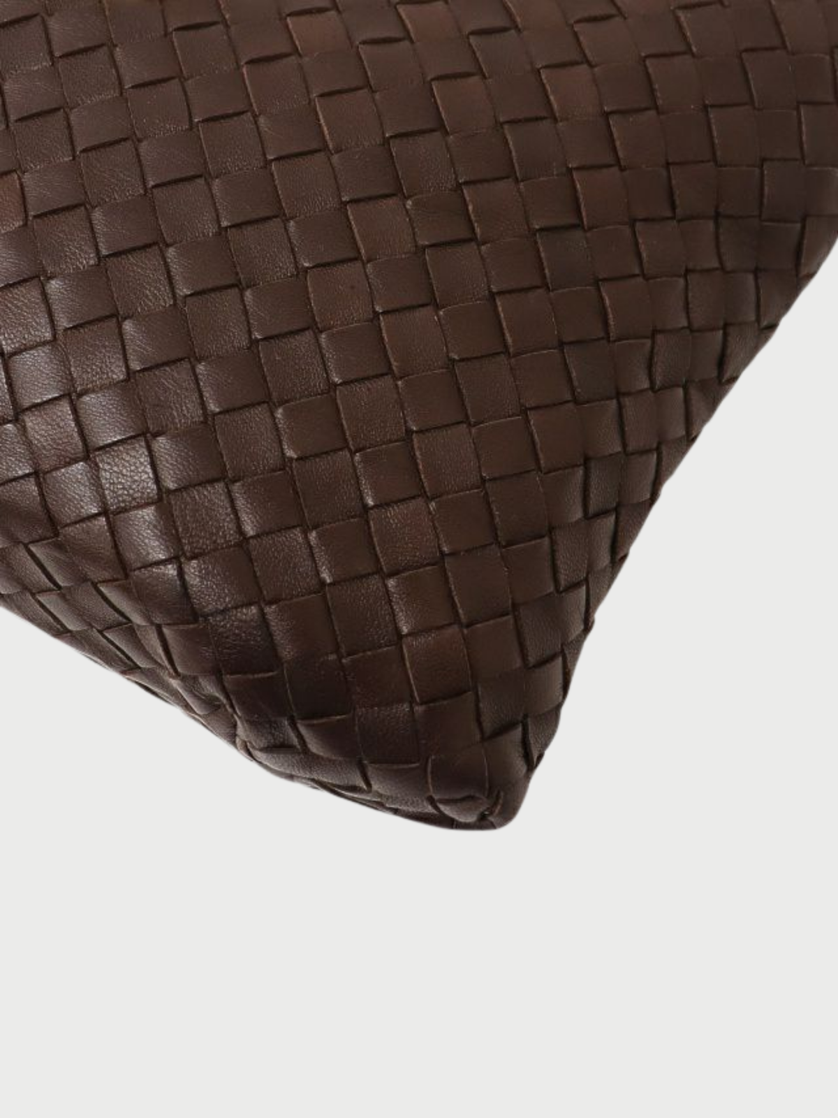 Bottega Veneta 2000s Brown Leather Intrecciato Handbag