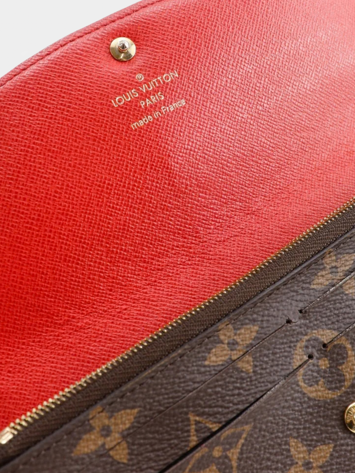 Louis Vuitton 2018 Brown Monogram Canvas Portefeuille Emily Wallet