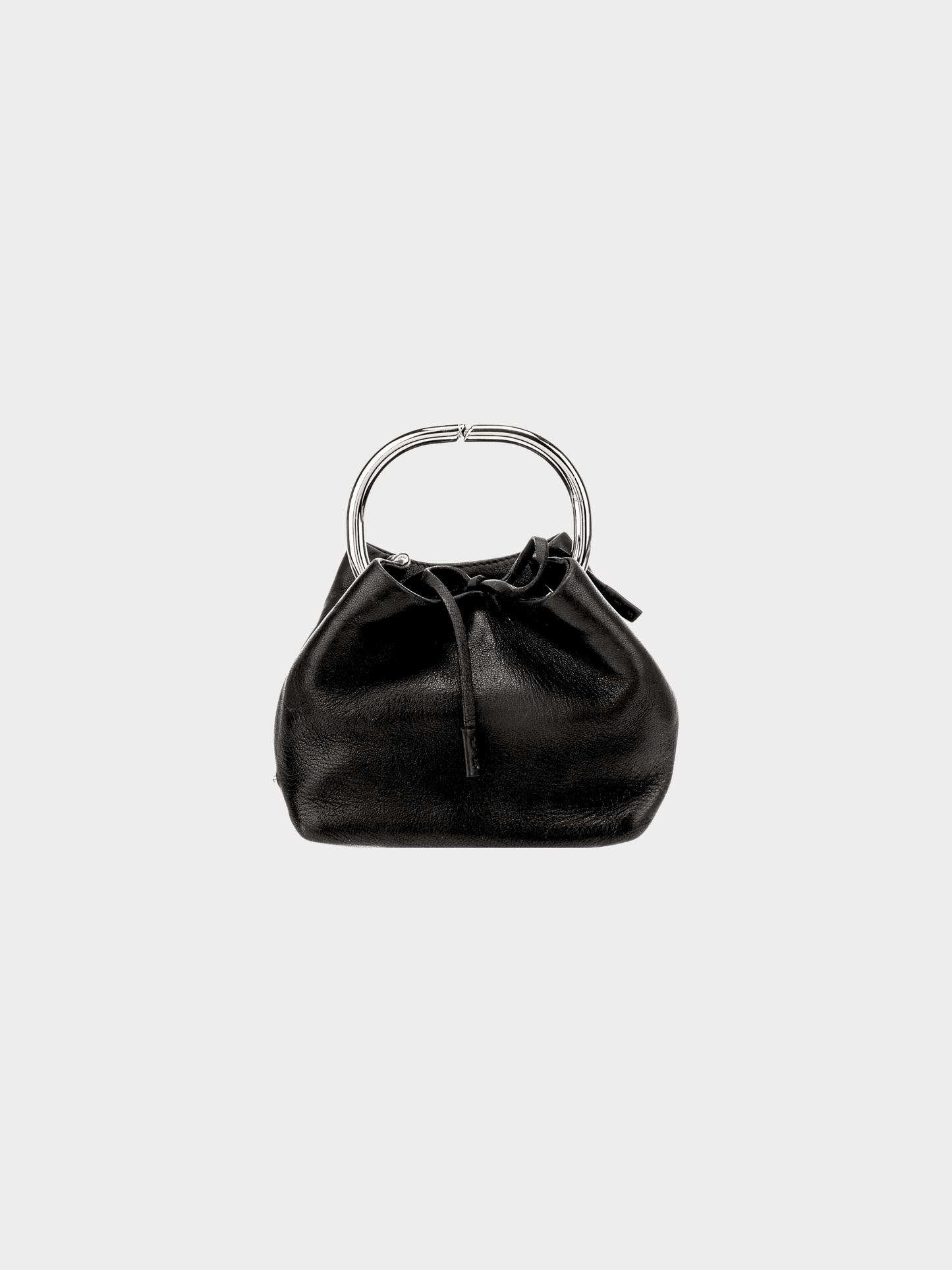Prada 2010s Black Nappa Mini Ring Bag