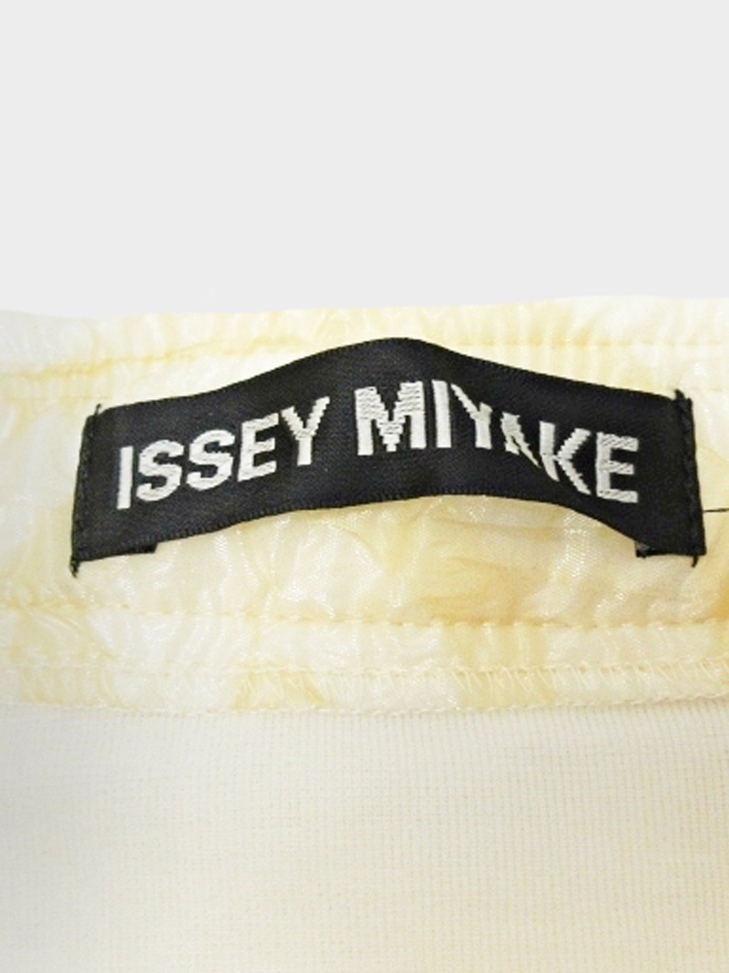 Issey Miyake SS 2011 Rare White and Beige Sheer Swirl Skirt