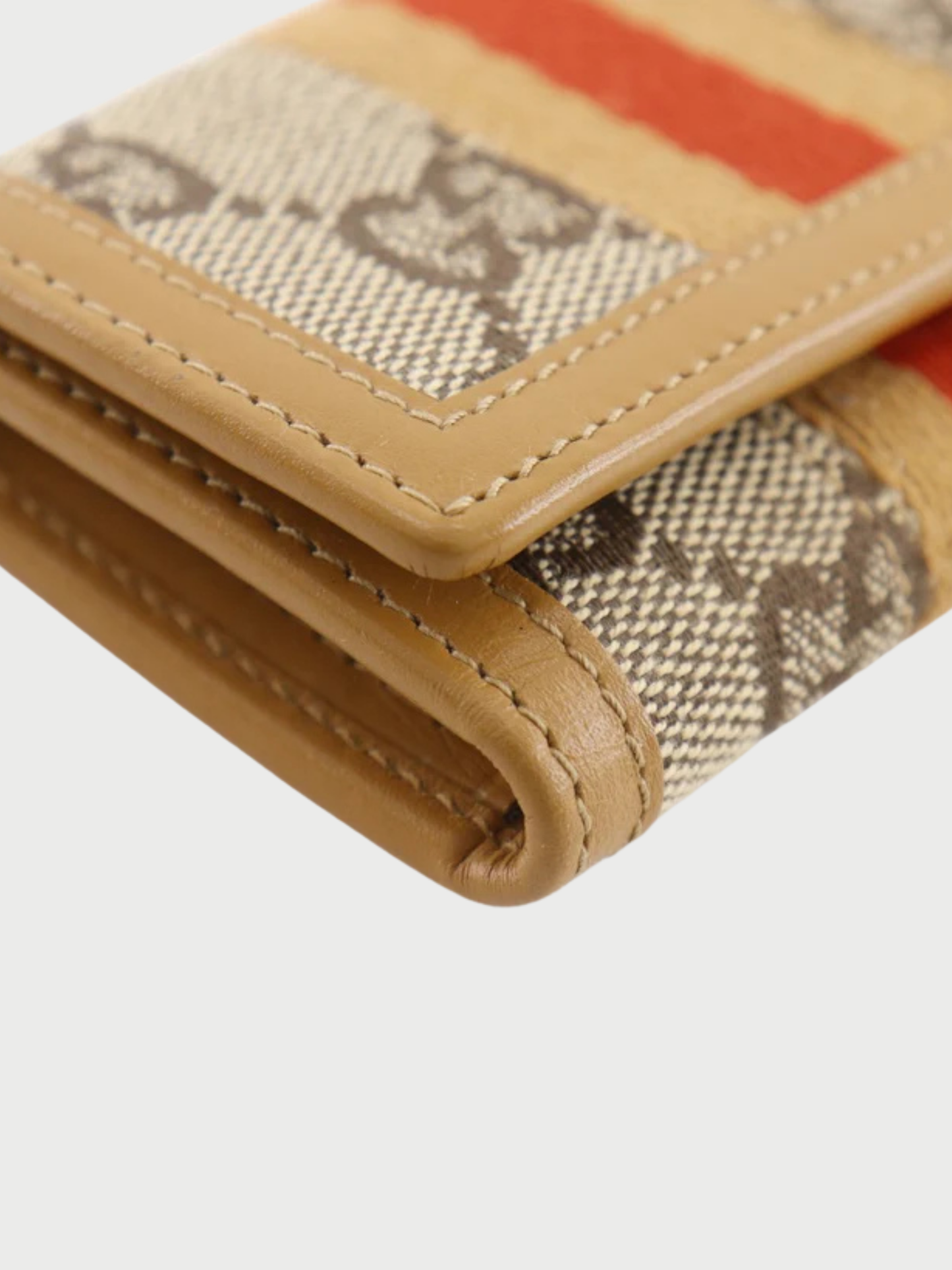Gucci 2000s Beige GG Canvas Key Case