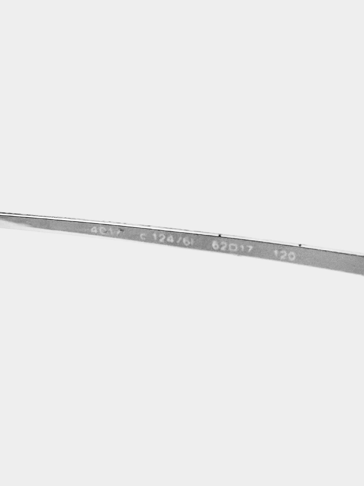 Chanel 2000s Pink Rectangular Rimless CC 4017 Sunglasses
