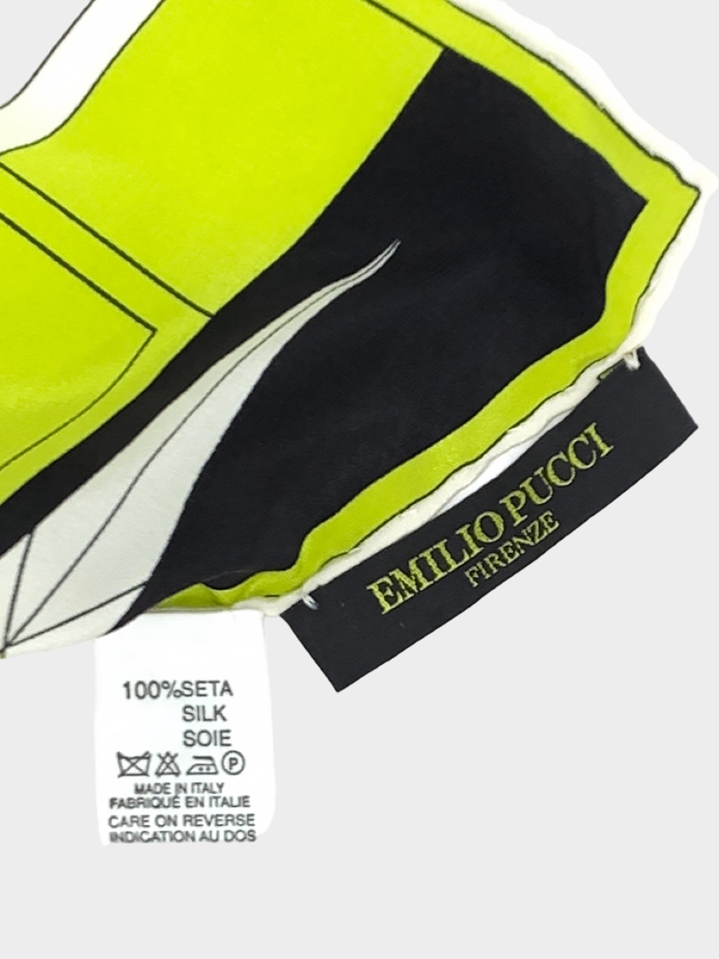 Emilio Pucci 2000s Geometric Abstract Print Silk Scarf