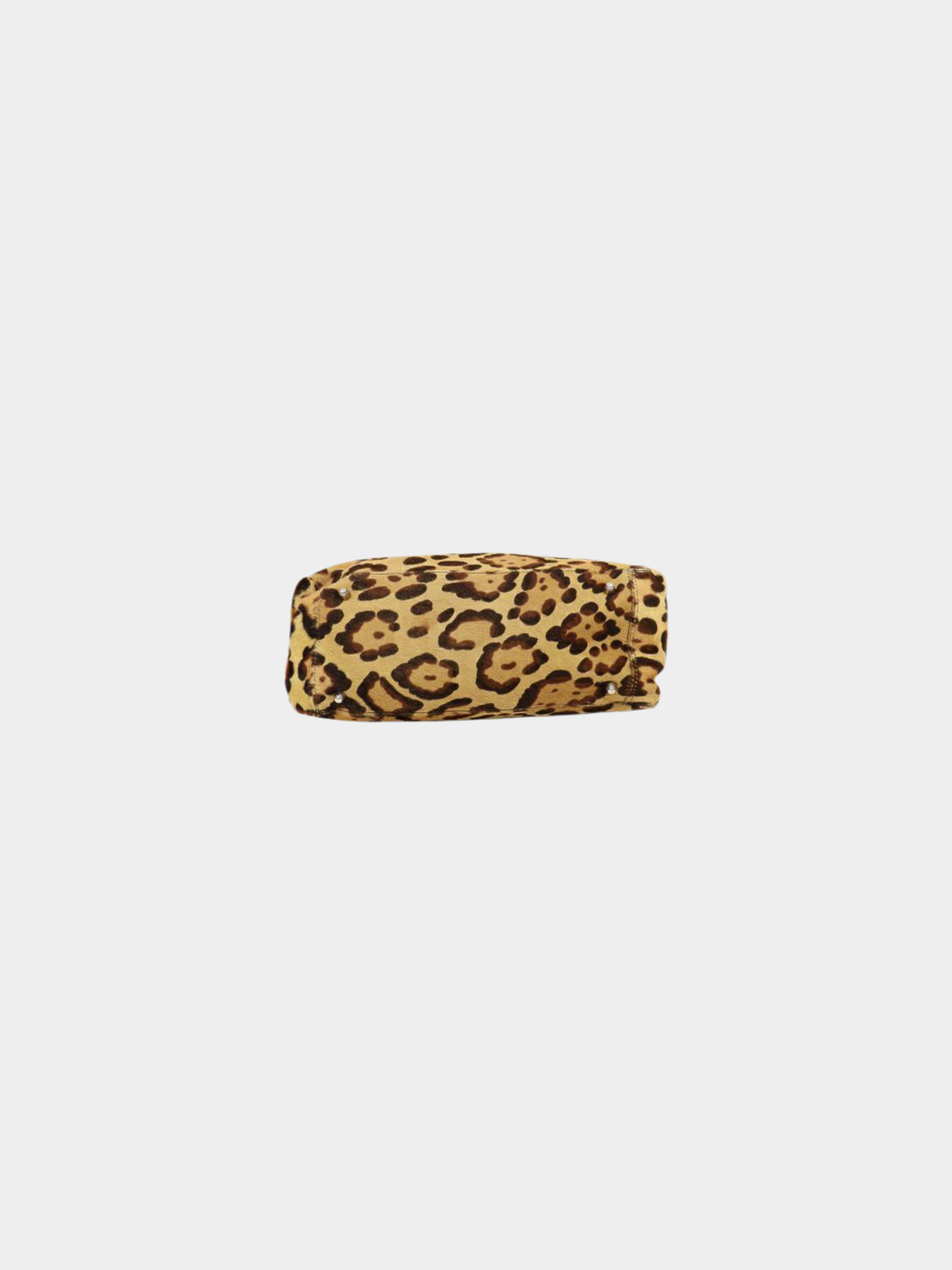 Fendi 2000s Brown Black Leopard Haircalf Handbag