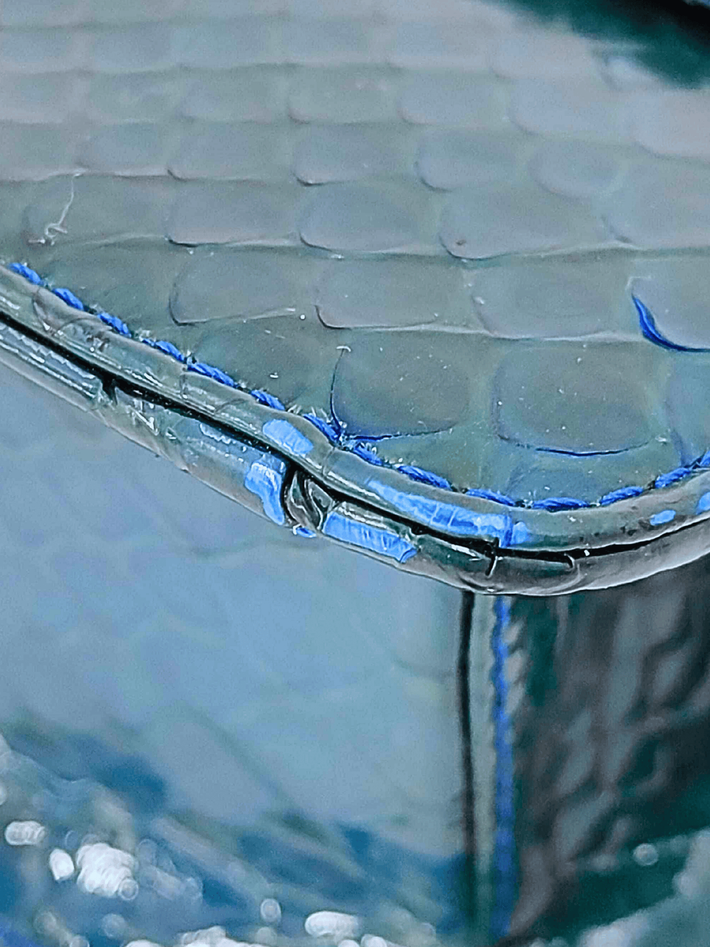 Chanel 2008-2009 Rare Turquoise Python Flap Bag