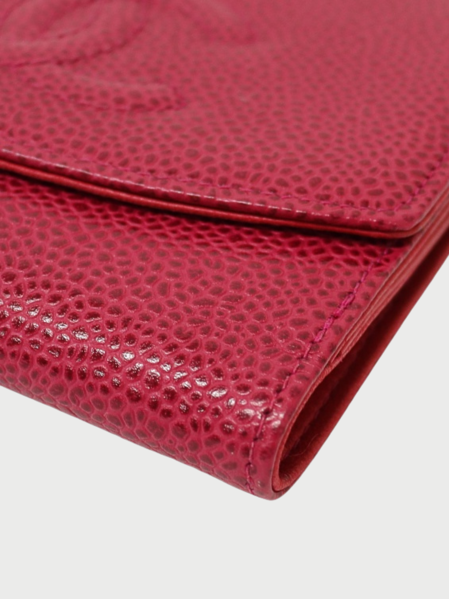 Chanel 2000 Pink Caviar Leather COCO Wallet