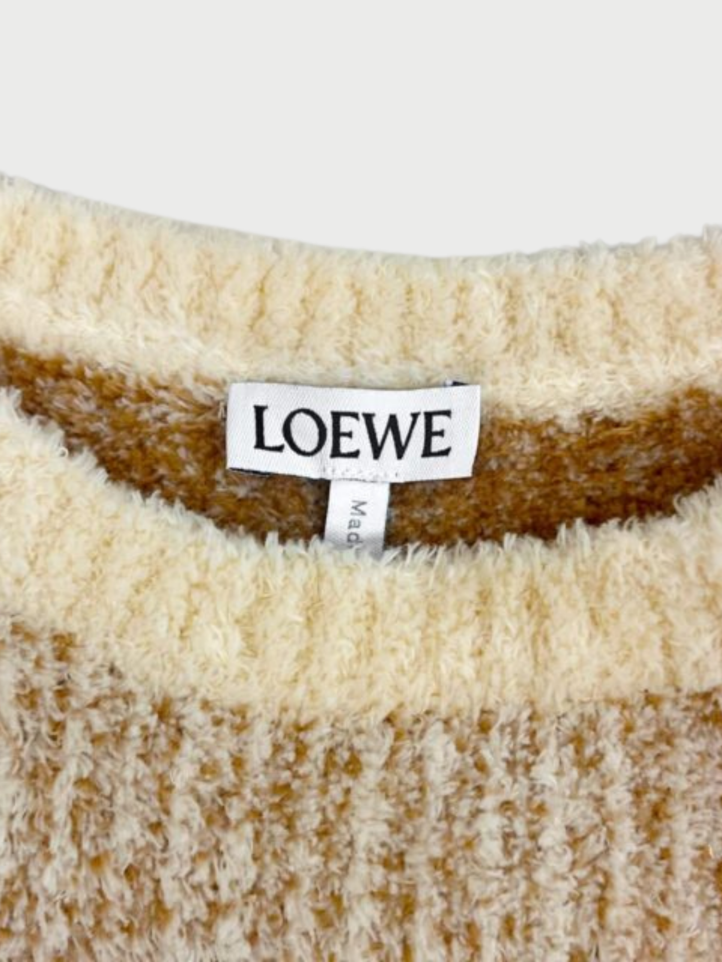Loewe 2020s Beige Cotton Polyamide Anagram Knit Vest