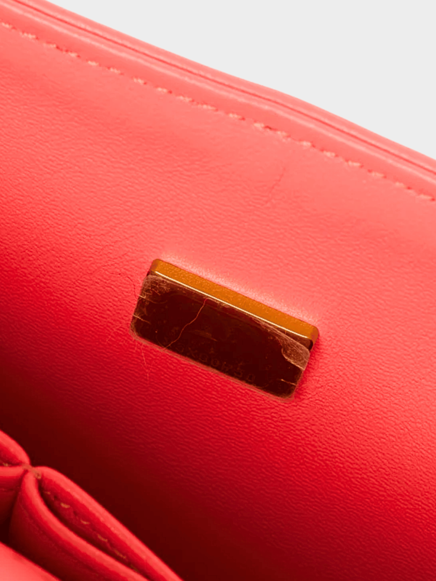 Chanel 2021 Coral Pink Caviar Quilted Flap Bag