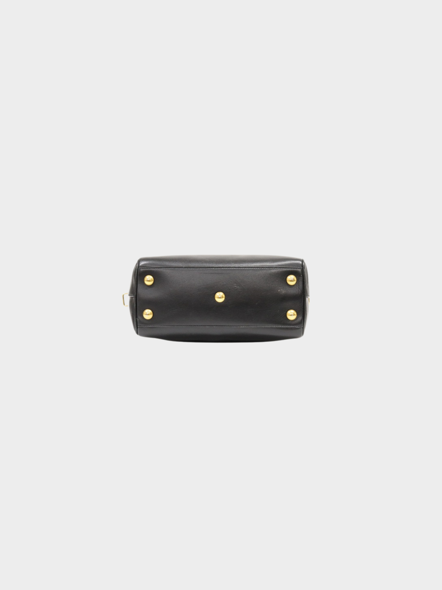 Yves Saint Laurent 2010s Black Leather Baby Duffle Bag