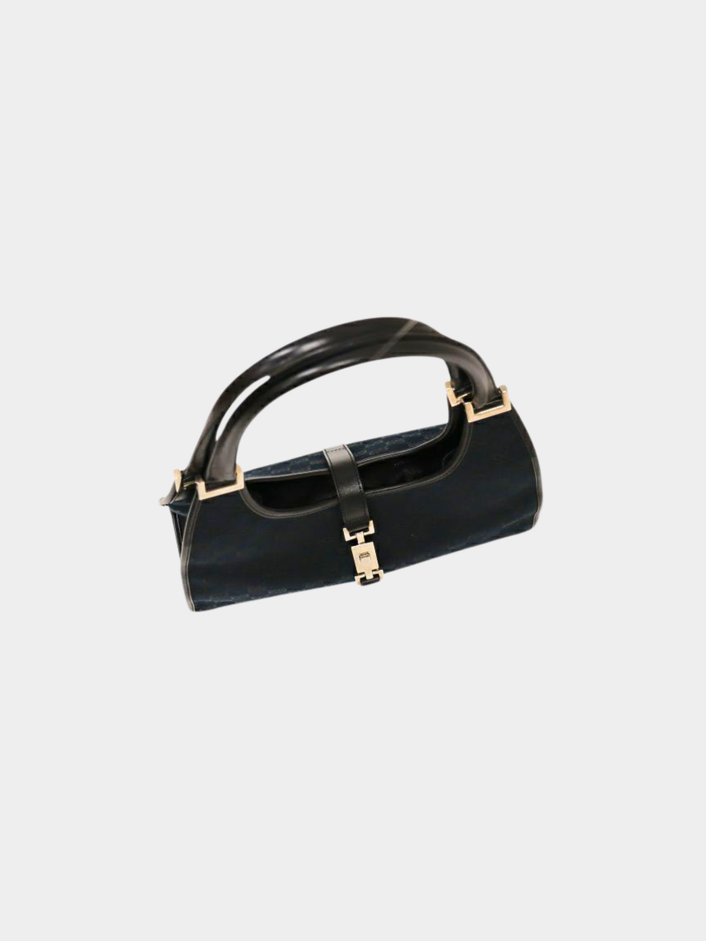 Gucci 2000s Black Canvas Jackie Hand Bag