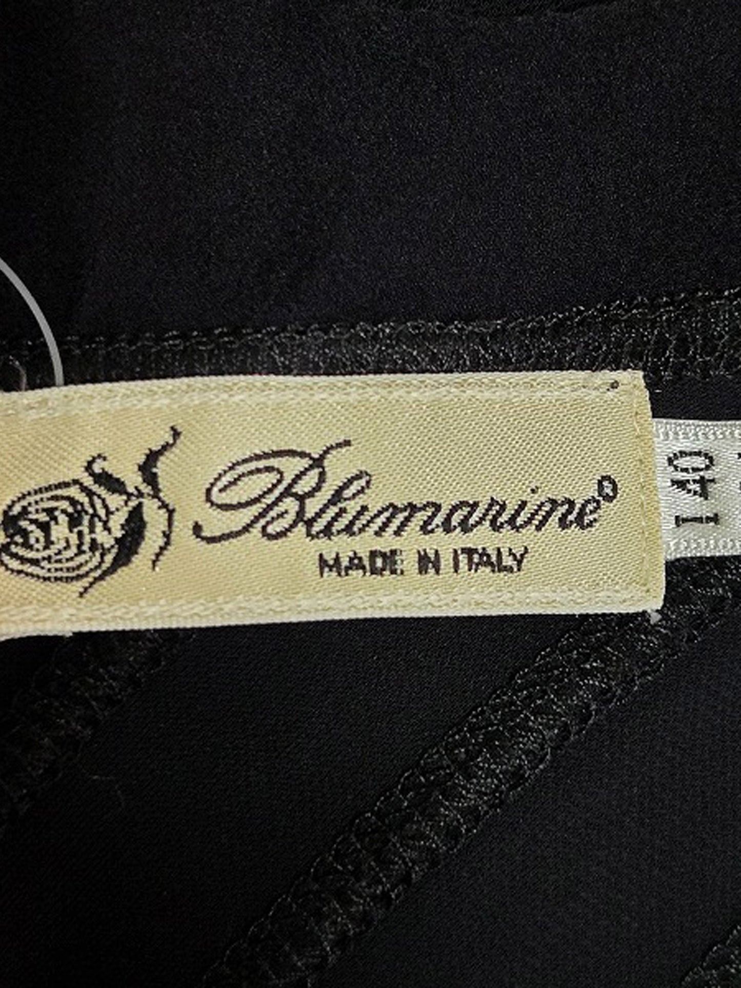 Blumarine 2000s Black Fitted Mermaid Style Sleveless Dress
