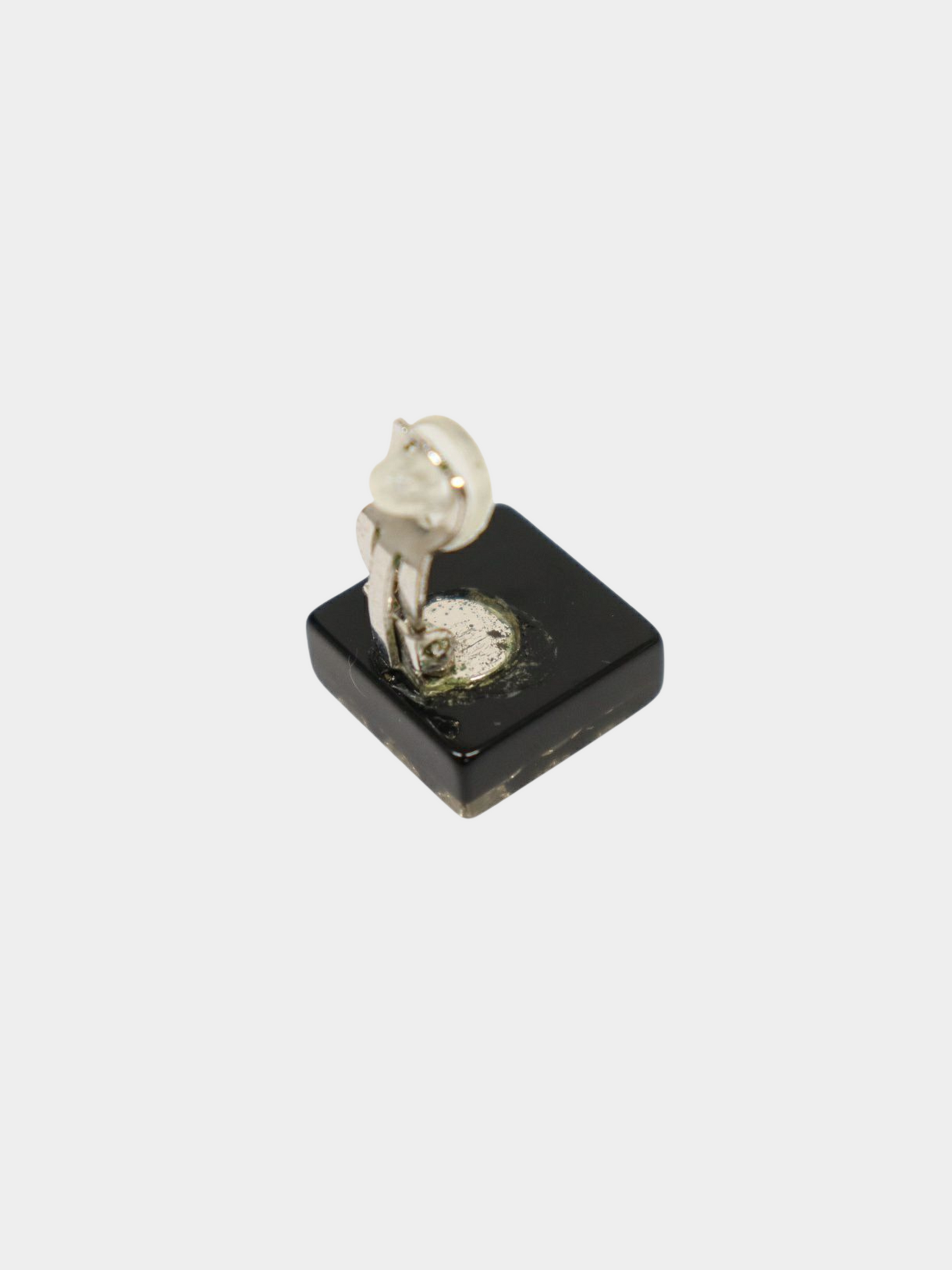 Chanel 2005 Black White COCO Square Earrings