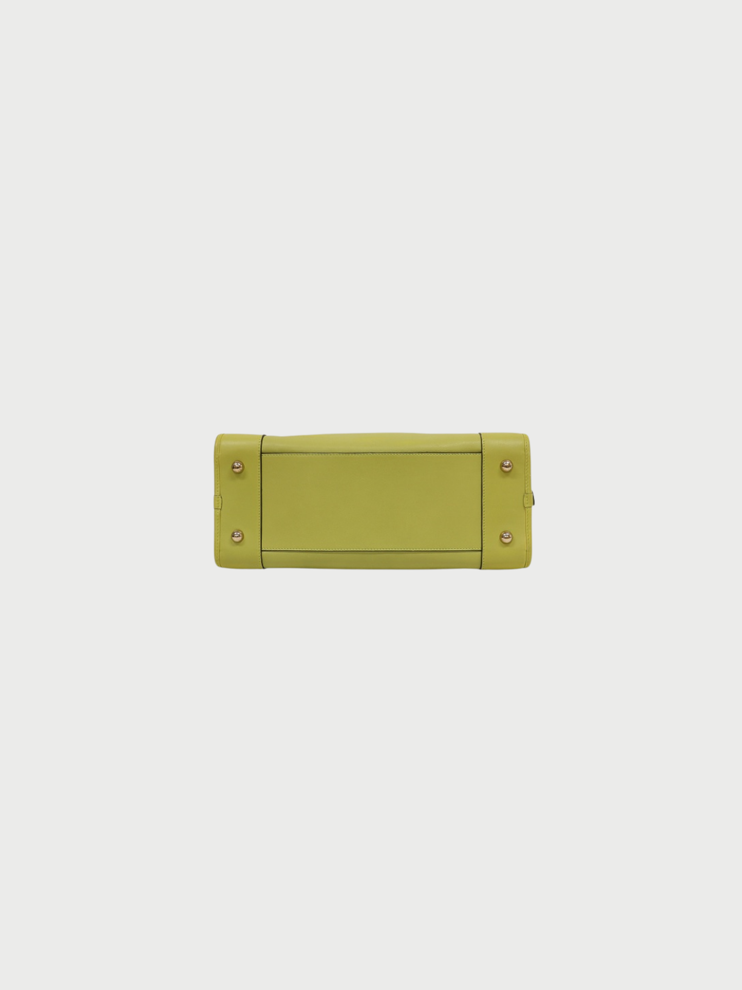 Loewe 2000s Lime Green Leather Amazona 36 Structured Bag