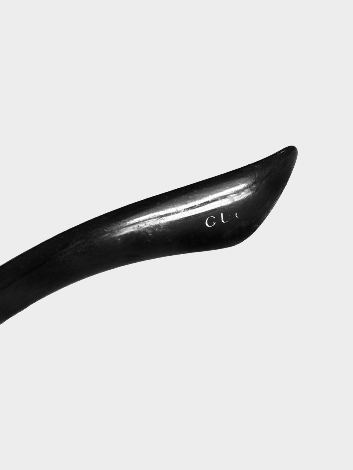 Gucci 2000s Black GG Rhinestone Sunglasses