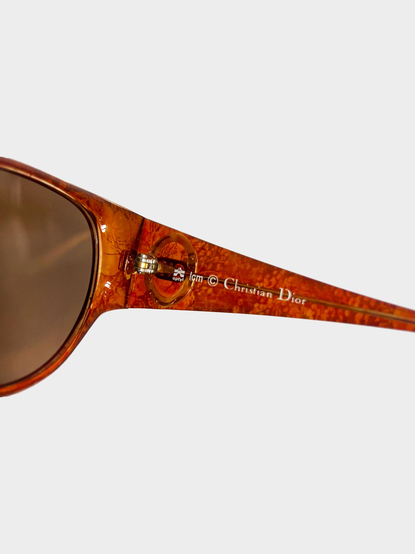 Christian Dior 1990s Brown Tortoiseshell Sunglasses