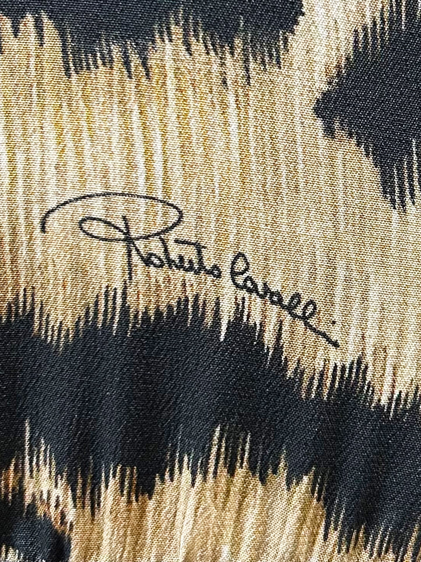 Roberto Cavalli 2000s Tiger Stripe Dress with Pleated Skirt