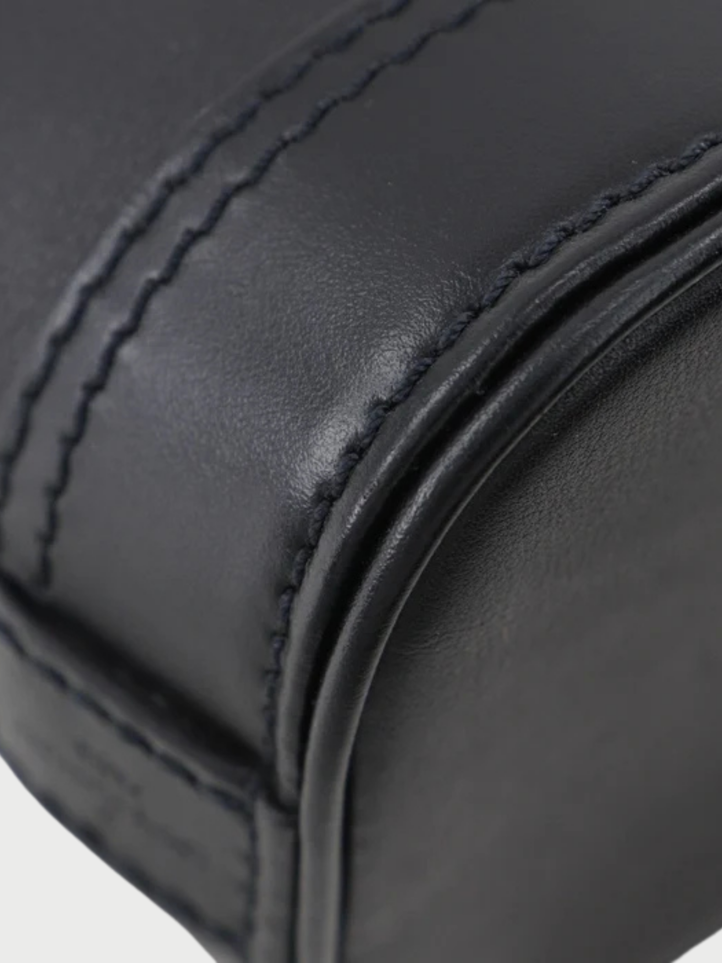 Louis Vuitton 2020s Black Calf Leather Alma EW 2Way Bag