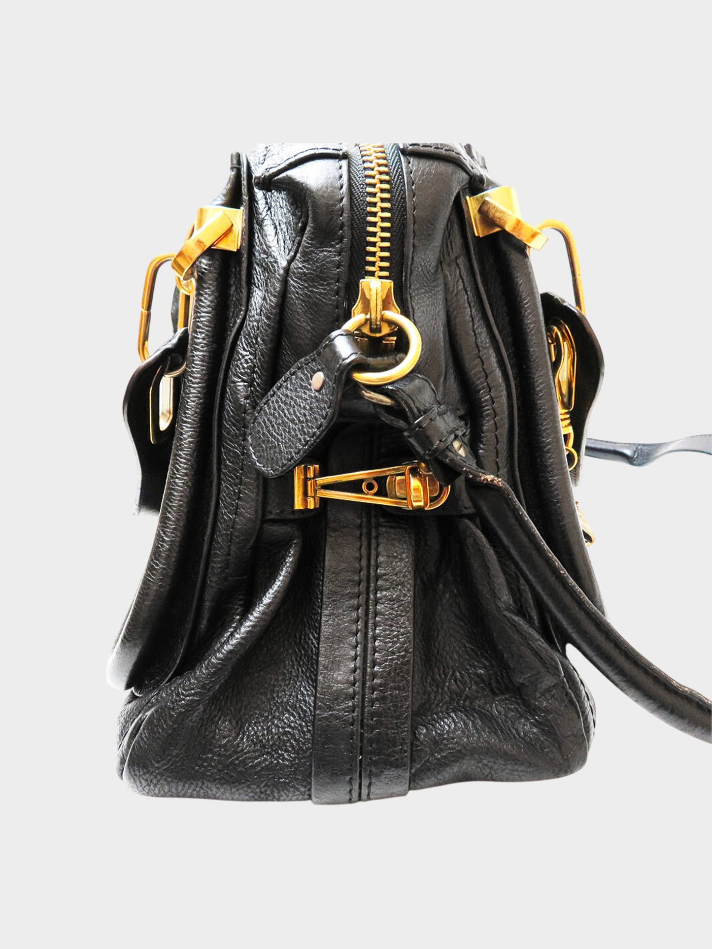 Chloé 2010 Black Leather Paraty Handbag