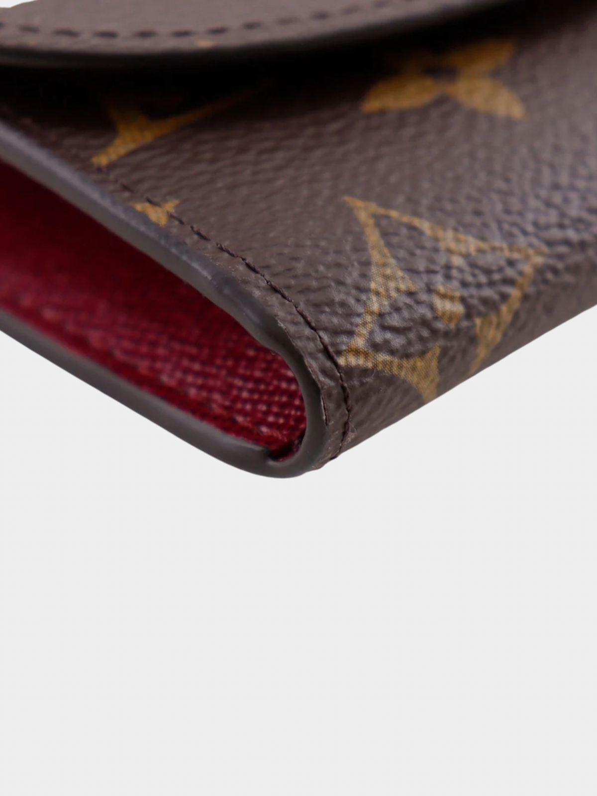 Louis Vuitton 2010s Brown Fuchsia Monogram Portomone Rosalie Coin Purse